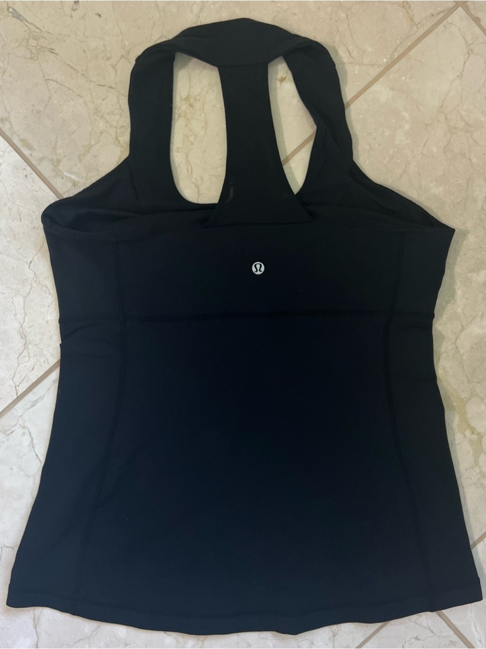 Lululemon Scoop Neck Tank Top Black Sz 12 Racerback Activewear Gym Yoga Pilates - Picture 4 of 9